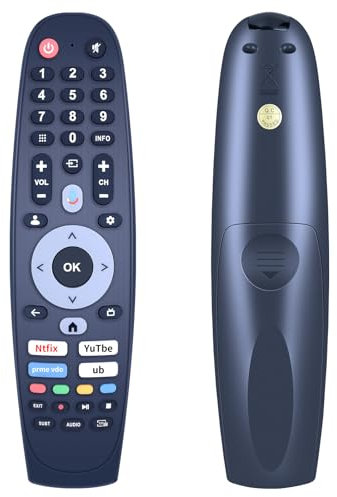 TCNOUMT Mando a distancia para inves caixun cx-616-g fu digiclass kodak impex star x smart tv, negro