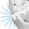 LAVUKO PRO 2ème génération - Bidet Japonais Modulable pour Nettoyage Facile - Installation sur Cuvette - Double Avant/Arrière Autonettoyantes - Réglage Pression Eau Froide - Sans Électricité