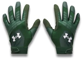 Under Armour Mens Clean Up Baseball Gloves (301) Forest Green / Forest Green / White XX-Large