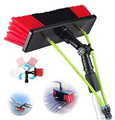 JYVDGGKKW 5-12m Extension Pole Window Washer Combo Telescopic Pole for Window Cleaning Extension Pole for Cleaning Windows(30cm Brush 10m pole)