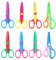 UCEC 8 Stück Kinderschere Set, Bastelschere Kinder Sicherheit Schere, Kinderschere ab 2 jahre, Zickzackschere Kinder, Bastelschere Kinder, Zick Zack Schere für DIY Handwerk, Scrapbook, Fotoalbum