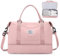 Sac de Voyage pour Femme,Cabine Avion Easyjet Bagage à Main Léger,Sac fourre-Tout de Sport Imperméable pour Week-End avec Compartiment à Chaussures pour Travel Gym Danse,G3-Rose