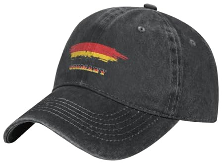 Deutschland Deutsche Flagge Baumwolle Herren Damen Baseball Kappen Atmungsaktiv Angeln Hüte Reine Farbe Hysteresenkappe Für Angeln Golf Laufen