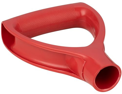 Hardys Replacement D-Handle - Handle for Gardening Tools, Hand Tools, Garden Fork, Garden Spade, Hand Shovel, Spade - Durable Red Plastic, 32mm Shaft Opening, Textured Grip