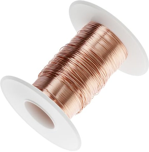 QWORK® Filo di Rame, 0,3 mm x 100 m Filo di Rame Giardino, Filo di Rame smaltato, per lavori di Giardinaggio, Coltivazione di Piante e ortaggi