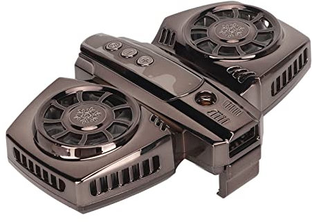 Phone Cooler Dual-Core Semiconductor Cooling Cell Phone Cooling Fan with Low-Noise Turbine, for 2.6-3.5in Phones