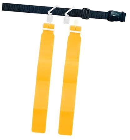 Football Belt Flags, Schule Flaggen Fußballgürtel Set Verstellbar, Fußballgürtel und Flaggen, Rugby Tackle Tag Gürtel und 2 Flaggen für Kinder, Erwachsene, Jugendliche, Gelb