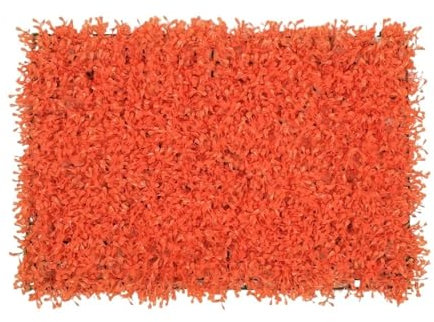 ZUGLQYSX 1PC Lawn Decoration 40X60cm Artificial Milan Grass Carpet Turf Simulation Plastic Plants Lawn Hotel Home Wedding Background Wall For Sports(Orange)