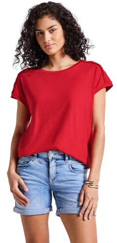 Damen Shirt mit Schulterdetail