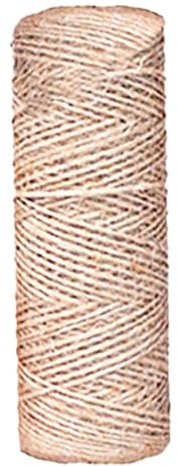 Corde de chanvre, ficelle de ficelle, corde perles filetage en coton en coton cirée, jute 100 m / 328ft pour les bijoux fabrication bricolages (1 mm)