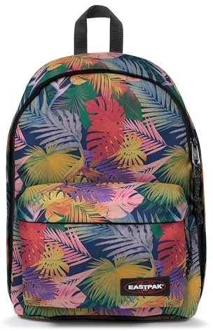 EASTPAK Out Of Office – 31L Backpack with Dual Compartments, 16” Laptop Sleeve, Security Pocket, Bottle Holder & Air Mesh Straps, Brize Retro Navy