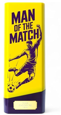 Trophy Monster Tower Elite Football Player of the Match & Monthly Awards Trophy – Heavyweight Durable Design – 4 Colours – Engraving Included – Multiple Sizes