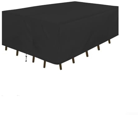 Gartenmöbel-Abdeckung, 270 x 180 x 89 cm, wasserdicht, für draußen, Terrasse, Sofa, Set, Sonnenschutz, staubdicht, Plane mit Griffen, Schnallen, mehrere Größen (250 x 250 x 90 cm)