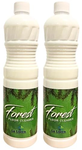 La Lucca Forest Floor Cleaner 1L x2 Liquid Bottle Deep Clean Shine, Fresh Scent, Professional Home Cleaning, Powerful Spanish Floor Cleaning Solution for Wood, Laminate & Hard Floors