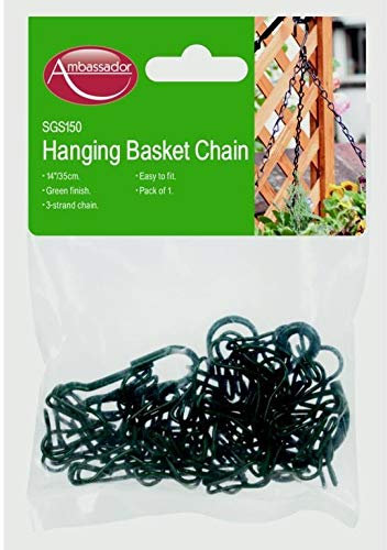 14, 3 Strand Green Hanging Basket Chain
