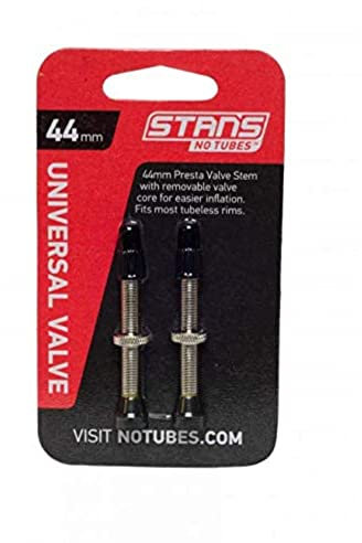 Notubes Unisex – Erwachsene Ventil Kappen Universal 44mm, Silber,Schwarz, 44 mm