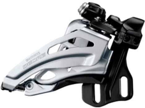 SHIMANO UMWERFER DEORE FD-M617 2X10 SIDE SWING UMWERFER 2X10 E-TYPE 66-69° SIDE-SW. FRONT-PULL SCHWARZ ART-NR. I-FDM617E6X