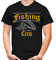 Fishing Crew Männer und Herren T-Shirt | Spruch Sport Fischer Geschenk (XXXL, Schwarz)