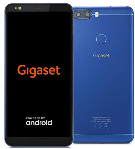 Gigaset GS370 Plus Smartphone ohne Vertrag (14,47 cm (5,7 Zoll HD+) Display, 64GB Speicher, Android 8.1 Update) brilliant blue
