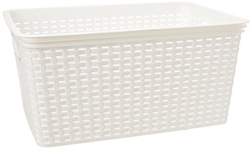 Kela Korb Rio 39x28x18cm in weiß, Plastik, 30 x 15 x 10 cm