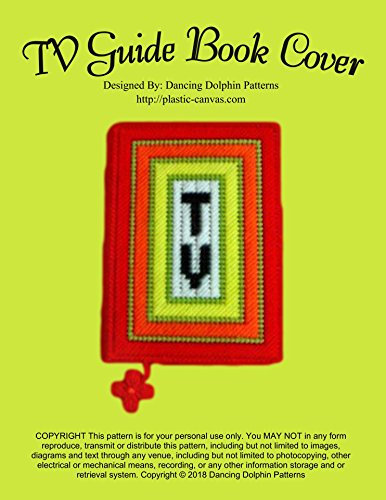 TV Guide Book Cover: Plastic Canvas Pattern