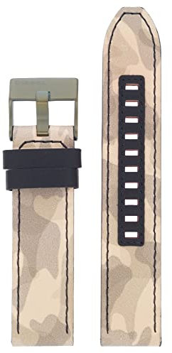 Diesel Uhrband Wechselarmband LB-DZ4472 Ersatzband DZ4472 Uhrenarmband Leder 22 mm Tarnfarbe