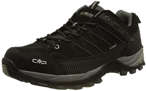 CMP Herren Rigel Low Shoes WP Trekking-& Wanderhalbschuhe, Nero-Grey, 42 EU
