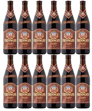 Erdinger Dunkel 500ml bottles - ABV: 5.3% (12)