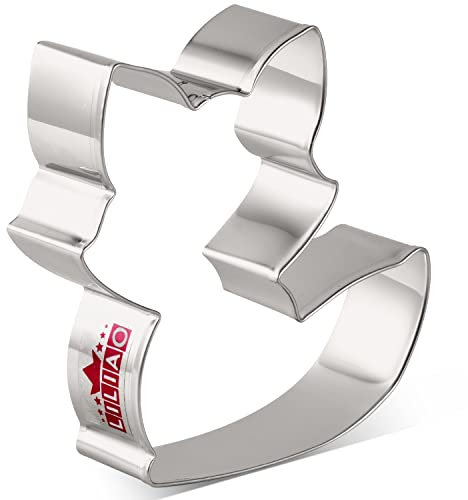 LILIAO Ausstechform Fuchs, 10,2 x 9,7 cm, Waldtier, Keks- und Fondant-Ausstechformen, Edelstahl