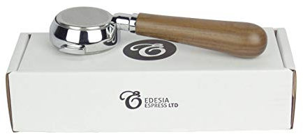 Bodenloser Siebträger für QUICKMILL-Espressomaschinen - Walnuss-Griff, 21g Sieb - 3 Tassen