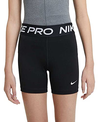 Nike Girl's G Np 3in Short, Black/White, S ( 128-137 cm )