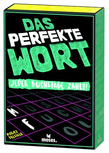 moses. Das perfekte Wort, Gesellschaftsspiel für Einsteiger- und Profis geeignet, Ab 12 Jahre, 1-6 Spieler, Enthält Spielschachtel, Karten, Block, Sanduhr, Spielanleitung