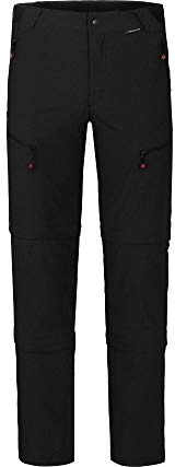 Bergson LEBIKO Doppel Zipp-Off mit T-Zipp | Herren Wanderhose, robust elastisch, Black [900], 110 - Herren
