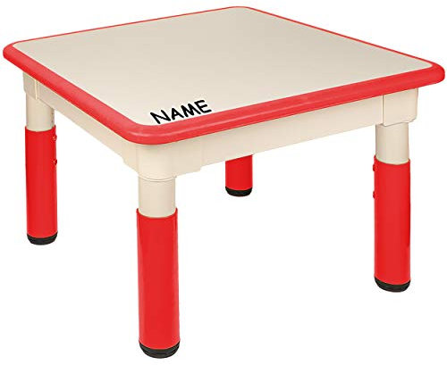 alles-meine.de GmbH Tisch & Stühle Sitzgruppe Artikel & Farbe frei wählbar Tisch/Kindertisch - mitwachsend - Größen & Farbwahl - 1 bis 8 Jahre - inkl. Name - rot - Plasti..