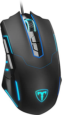 Gaming Mouse Wired, Gaming Mice Breathing RGB LED Plug Play High-Precision Adjustable 7200 DPI, 7 Programmable Buttons, Ergonomic Mouse for PC Laptop
