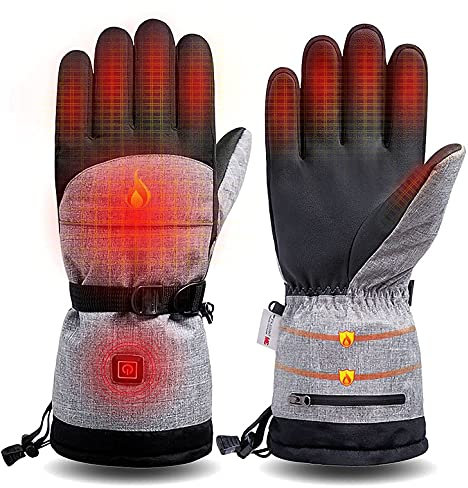 SBTXHJWCGLD Heated Gloves Touchscreen Heating Gloves,Men Women Gloves for Climbing Hiking Skiing,Rechargeable Battery Gloves Kit Winter Hand Warmers,Cold Weather Thermo