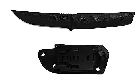 Range HK19 coltello da campeggio in acciaio inox 420, 19.9 cm, lama 9.8 cm x 10.1 cm manico antiscivolo G10