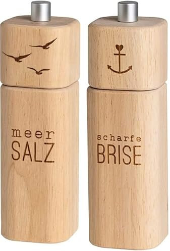 Colour-up Salzmühle 'Meer Salz' + Pfeffermühle 'scharfe Brise' Set - Räder Design