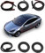 10Pcs Car Door Rubber Seal Strip Kit Fit for Tesla Model 3, Car Noise Insulation Weather Stripping Sealing Trim, Soundproof Wind Noise Reduction Weather Strip, 8 Pack