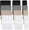 WD&CD 12 Pcs Bra Extenders, 4 / 3 / 2 Hooks Black White Beige Grey Strap Clips for Women