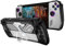 HUAYUWA Schwarze Schutzhülle mit harter PC-Halterung, kompatibel mit ROG Ally 7 Zoll Gaming Handheld 2023 Soft TPU Cover Case Spielkonsole Full Pretoction Case
