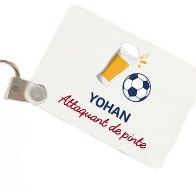 Porte-clés personnalisé - Apéro Foot