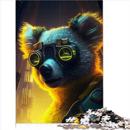 1000-teiliges Puzzle für Erwachsene, Koala-Puzzle, Holzpuzzle für Erwachsene, Kinder ab 12 Jahren, Lern- und Lernpuzzle, 1000 Teile (50 x 75 cm)