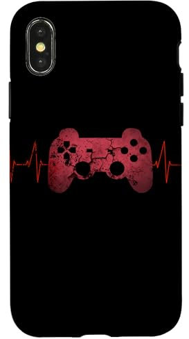 iPhone X/XS Gamer Heartbeat Video Games Gaming Boys Teens Controller Case