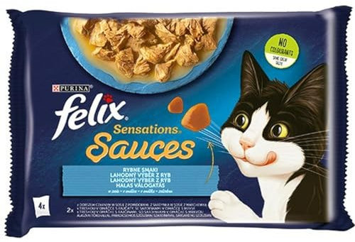 Purina Felix Sensations Kabeljau Karotte Tomate Katzenfutter 4 x 85 g