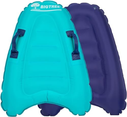 Bodyboard gonfiabile con manici, tavola da nuoto portatile, tavola da surf pieghevole, tavola da surf per adulti per il surf in spiaggia, piscina, nuoto, estate, sport acquatici