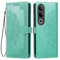 HONLEN Hülle für OnePlus Ace 3V Handyhülle, (6.74 Inches) Premium PU Leder Wallet Magnetverschluss Flip Case mit 3 Kartenfach,Mandala Muster Case Grün