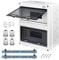 CHENGPI Coffret Electrique Etanche, Boitier Etanche Electrique Exterieur avec Barres En Cuivre, Boitier Electrique IP65 pour Maison/Bureau, Tableau Electrique 2 Rangée pour 24 Modules HT