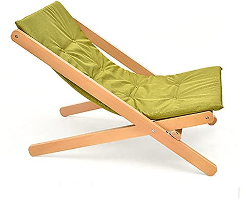 JXIPANUL Verstellbarer, klappbarer Liegestuhl, Balkon-Haushalts-Freizeit-Nickerchenstuhl, Terrassen-Klappstuhl für den Strand draußen, ergonomischer Liegestuhl aus Holz, Terrasse, Camping,