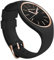 FREDDY Orologio da Polso Donna Rhythm, Rhythm Orologio da Donna in Silicone Nero e Gold, Cassa Tonda 34 mm